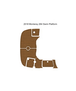 2018 Monterey 264 Swim Platform Step Pad Boat EVA Foam Faux Teak Deck Fl... - $350.00