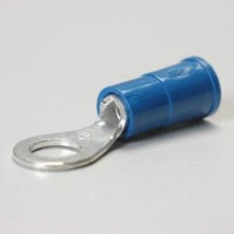 K4 3/8&quot; Hole Blue Ring Terminal For 14-16 Gauge Wire/Qty 12 Pack - $13.95