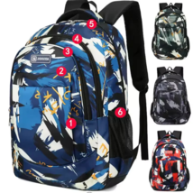 Large-Capacity Outdoor &amp; Business Casual Backpack – Travel, School &amp; Spo... - $18.37