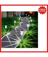 Stainless Steel Solar Pathway Lights - Waterproof LED for Elegant Outdoo... - $67.48 CAD