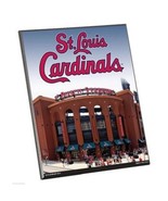 MLB St Louis Cardinals Stadium Premium 8&quot; x 10&quot; Solid Wood Easel Sign - £7.82 GBP