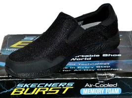 Skechers Burst Just In Time Memory Foam  Black  Men&#39;s Shoes Size US 12 - £46.73 GBP