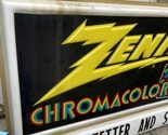 Vintage MCM ZENITH CHROMACOLOR Atomic Lighted Advertising Store Sign 4ft... - £1,180.44 GBP