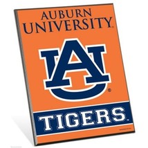 Auburn University Tigers Logo Premium 8&quot; x 10&quot; Solid Wood Easel Sign - £7.79 GBP