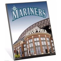 MLB Seattle Mariners Stadium Premium 8&quot; x 10&quot; Solid Wood Easel Sign - £7.81 GBP