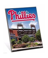 MLB Philadelphia Phillies Stadium Premium 8&quot; x 10&quot; Solid Wood Easel Sign - £7.95 GBP