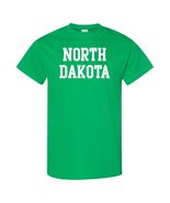 AS01 - North Dakota Fighting Hawks Basic Block T Shirt - Small - Irish G... - £18.79 GBP