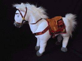 Maximus Horse Doll Tangled Plush 14" White Horse Stuffed Animal Walt Disney - £19.54 GBP