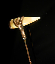 1822 Antique Claw Stickpin RARE Rose gold GREAT History GEORGIAN Florida Curiosi - £210.00 GBP