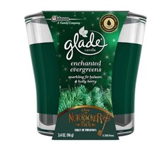 Glade Glass Jar Candle, Enchanted Evergreens, 3.4 Oz. - £9.23 GBP