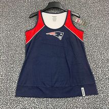 New England Patriots Shirt Women Large Blue Reebok Sleeveless Top New L - $26.35 CAD