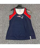 New England Patriots Shirt Women Large Blue Reebok Sleeveless Top New L - $26.35 CAD