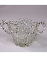 Vintage Handblown Imperial Glass Uncut Hobstar Button Crystal Sugar Dish... - $4.03 CAD