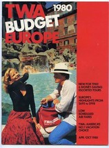 TWA 1980 Budget Europe Booklet Features Prices Travel Tips  - £14.19 GBP