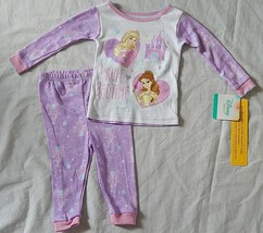 Sleeping Beauty and the Beast Pajamas Baby Girls 18 Months NEW Princess Belle - £15.18 GBP