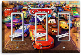 Cars 3 Lightning Mcqueen Sally Disney Movie Triple Gfi Light Switch 1 Wall Plate - £15.62 GBP