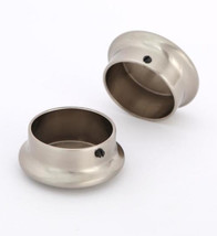1-5/16 inch Heavy-Duty Brushed Nickel Closet Pole End Caps (2-Pack) - $16.99