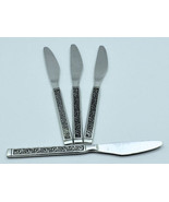 Vintage Stainless Steel Place Knives Scroll Vine Pattern set of four (Lo... - $226.75 MXN