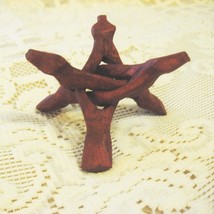 Carved Wood Display Stand for Mineral Crystal Specimens, 3 legs, 3.5" - $3.25
