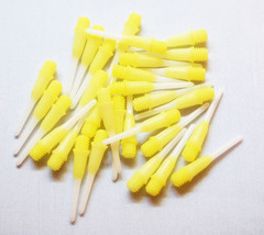 L-Style Two Tone ShortLip Soft Dart Tips - Yellow/White - $6.25