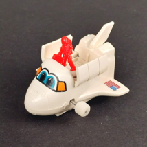 Vintage 1980s Tomy Space Shuttle Wind Up Moving Toy With Pop-out Astronaut - $8.95