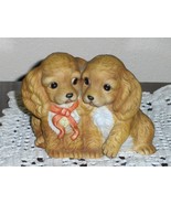 1988 Homco Spaniel Dog Figurine First Love Masterpiece Collection Porcel... - £15.97 GBP