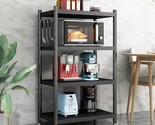 4-Tier Kitchen Bread Rack, Microwave Cart Stand, Shelving Storage Unit, ... - $118.99