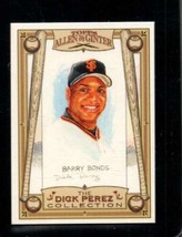 2006 Topps Allen And Ginter Dick Perez Sketches #25 Barry Bonds Nmmt Giants - £4.25 GBP