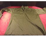 USAF ARMY USN HEAT RETENTIVE MOISTURE RESISTANT GREEN SLEEP SHIRT MEDIUM... - $22.96