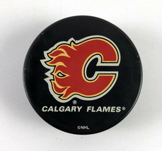 Calgary Flames NHL Official Hockey Puck by Inglasco - Vintage 1990s - £11.86 GBP