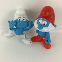 Smurfs The Lost Village Burger King Action Figure Lot Toys Papa Smurf Hefty 2016 - £11.09 GBP