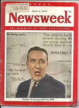 Newsweek Magazine Last Ditch for OPA May 6, 1946 - £19.46 GBP