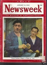 Newsweek Magazine French Workers January 31, 1949 - £11.09 GBP