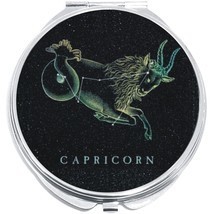 Capricorn Zodiac Stars Compact with Mirrors - Perfect for your Pocket or... - $11.76