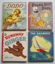 Vintage Children&#39;s Tell a Tale Book Lot 4 RUNAWAY GINGER ~ Dodo ~ Polka Dot Tots - £10.20 GBP
