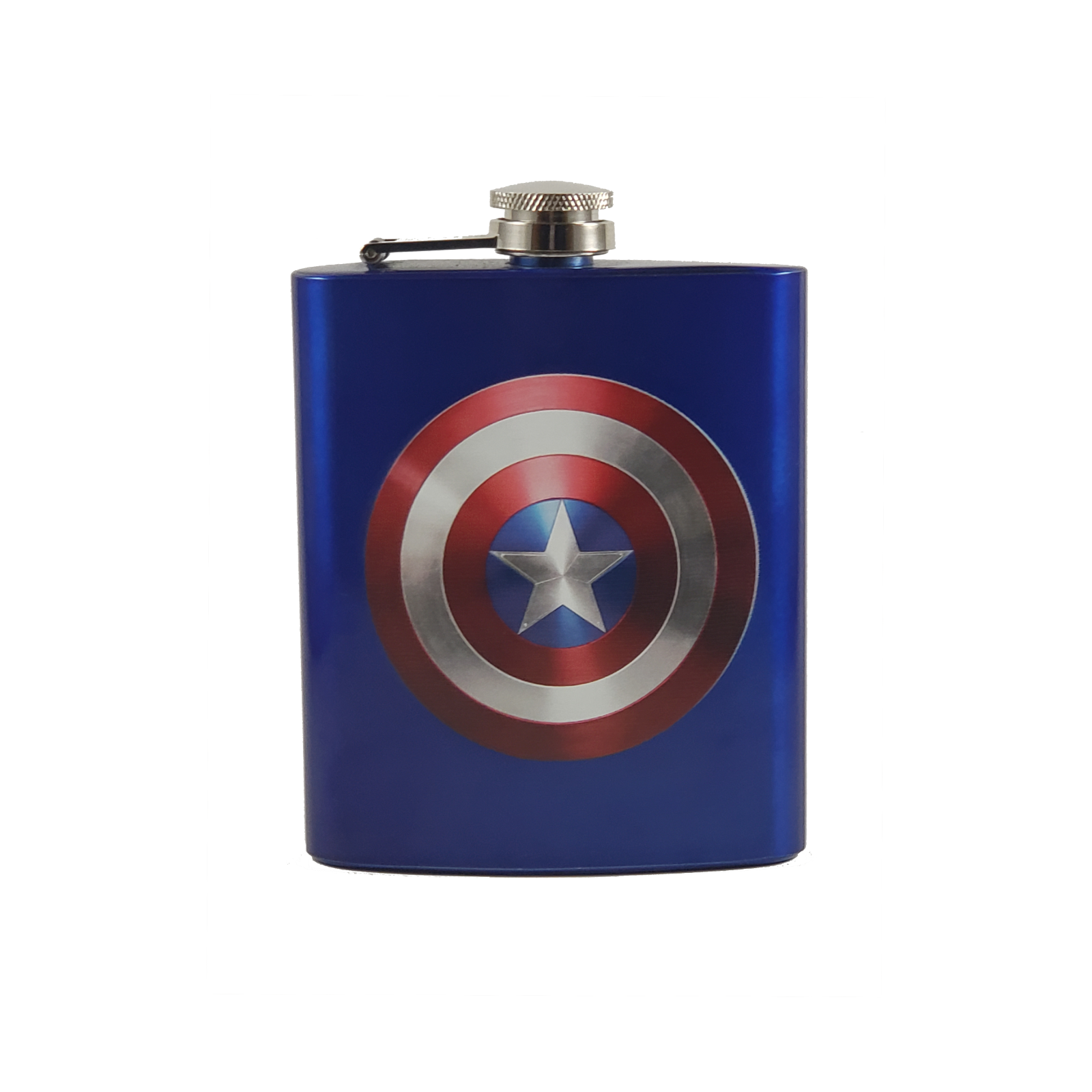 Marvel Avengers Captain America Custom Flask Canteen Collectible Gift Superheros - £20.78 GBP