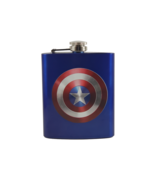 Marvel Avengers Captain America Custom Flask Canteen Collectible Gift Su... - $26.00