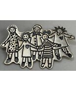 925 Mexico EFS Signed “Save The Children” Sterling Silver 2.25” Brooch P... - €23,58 EUR