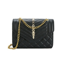 Women&#39;s Bags Chain Shoulder Bag New Fashion Woman PU Crossbody Bags Flap Rivet L - £39.56 GBP