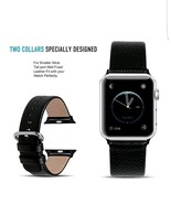 Apple Watch Bands 38mm, Fullmosa Yan Series Lichi Calf Leather Strap Rep... - £7.57 GBP