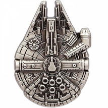 Star Wars Millennium Falcon Pewter Lapel Pin Silver - £8.63 GBP