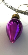 Katherine’s Collection 3” x 1  1/4” Christmas bulb ornament C7 Glass purple - $156.05 MXN