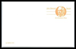 1978 US Postal Card - UX74 (10c) John Hancock U.S. Domestic Rate, Unused U8 - £2.32 GBP