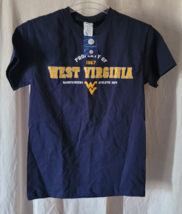 NWT Small Delta Magnum Weight Blue West Virginia Mountaineers T-Shirt Ga... - $19.99