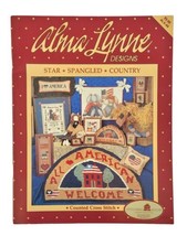 Alma Lynne Designs Counted Cross Stitch Booklet Star Spangled Country AL... - $6.99