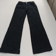 Mid-Rise Women's Black Cotton Blend Bootcut Denim Jeans Size Small (26×30) image 14