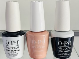 OPI GelColor Manicure Set Put It In Neutral + Base & Top Brand New - $49.37