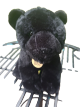 Black Panther Cincinnati Zoo  Jaguar Cat Plush Stuffed Animal Green Eyes - £5.72 GBP