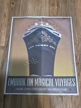 Vintage Disney Cruise Line Magic Disney Vacation Club Cruise Ship Poster... - $29.60