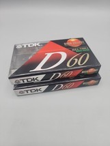 2 TDK D60 IECI/TYPE I High Precision Normal Position Cassette Tapes Sealed - £8.19 GBP